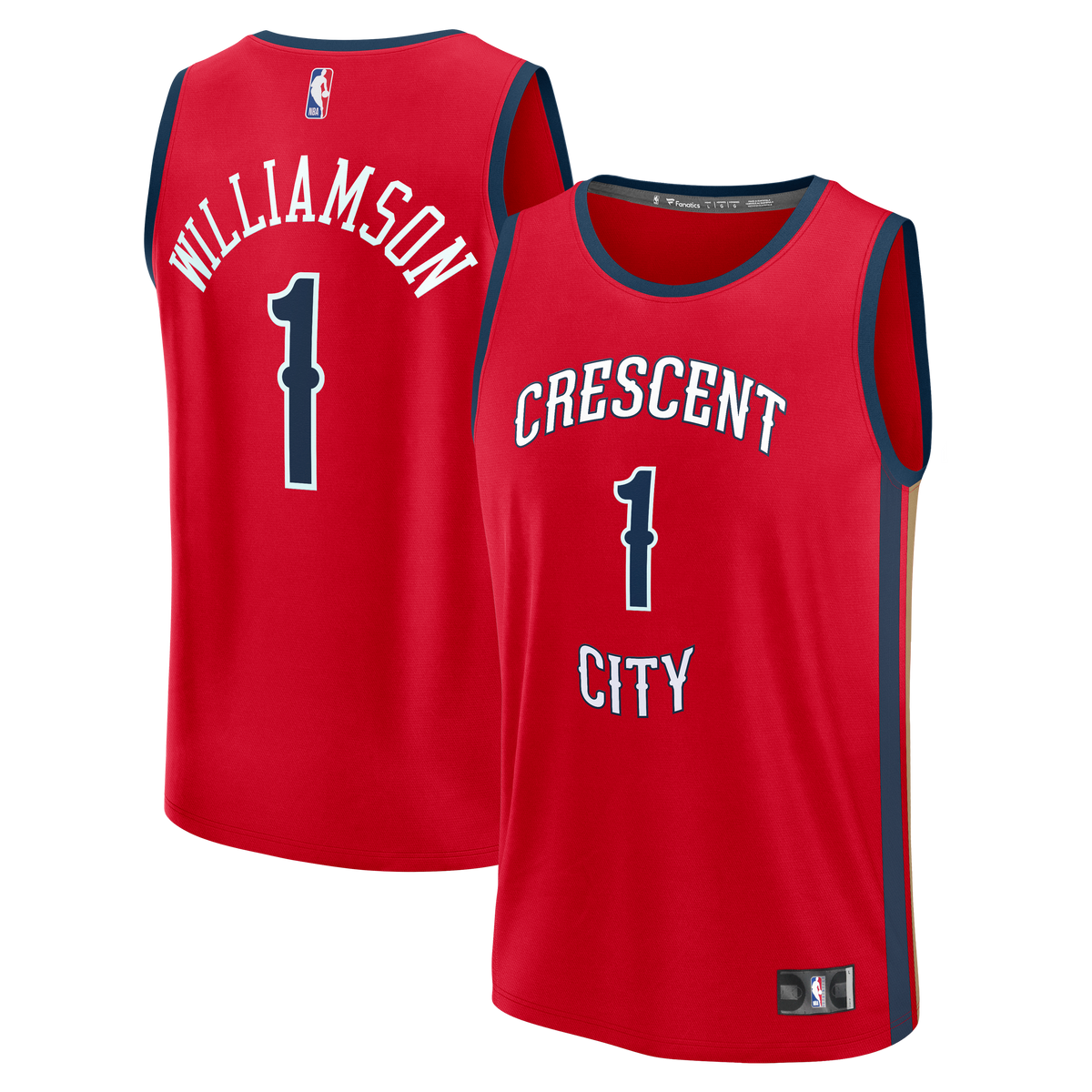 Youth New Orleans Pelicans Zion Williamson Fanatics Red Fast Break Player Jersey - Statement Edition product image 2,