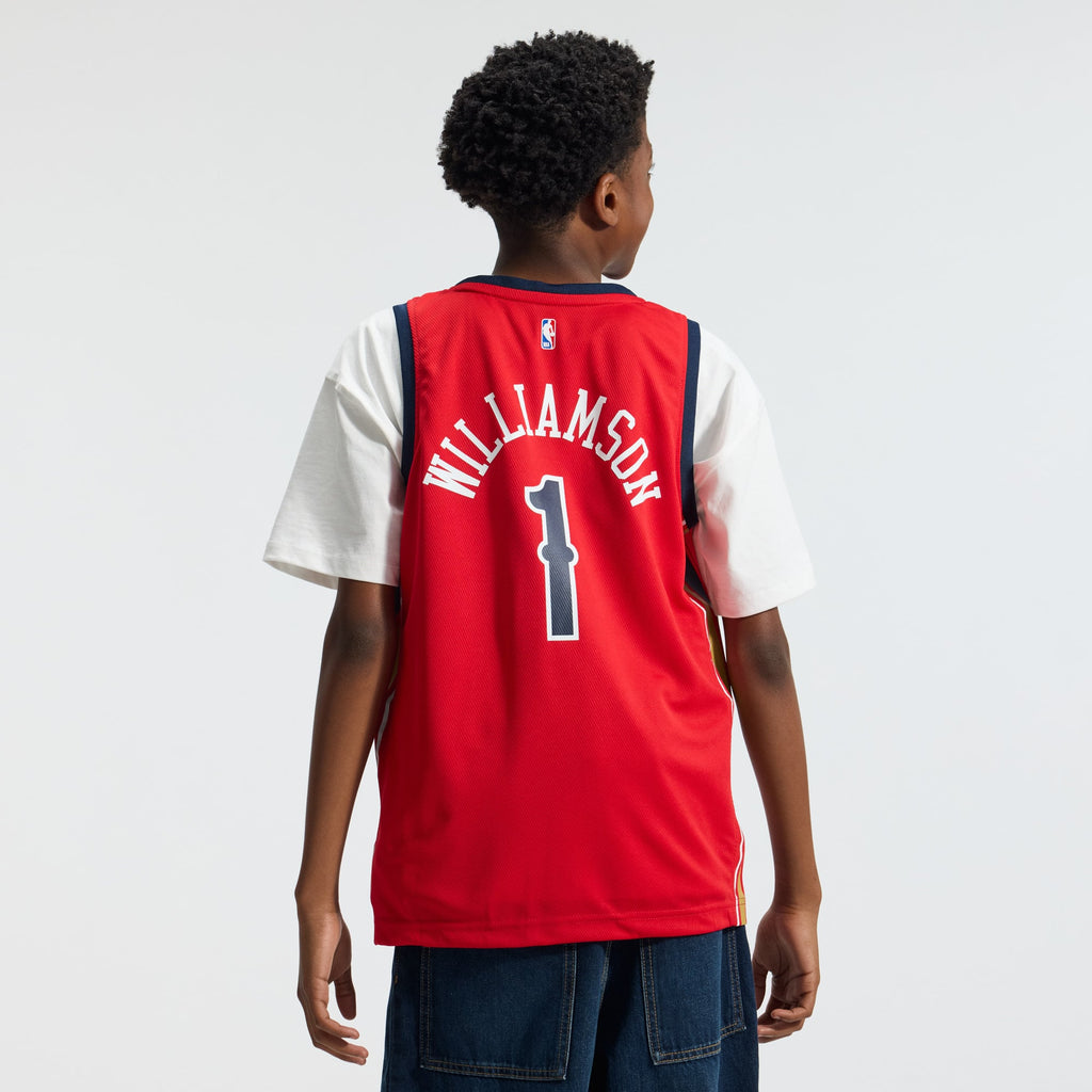 Youth New Orleans Pelicans Zion Williamson Fanatics Red Fast Break Player Jersey - Statement Edition product image 4,