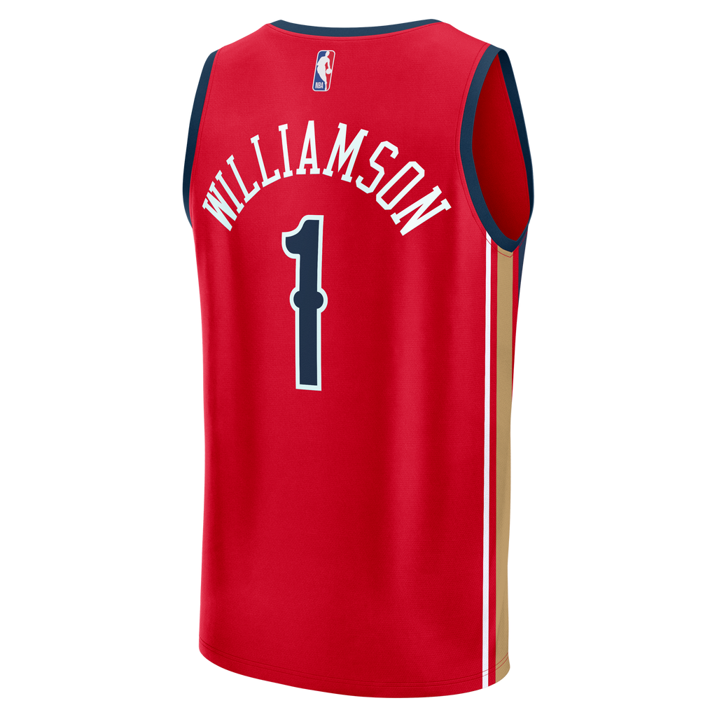 Youth New Orleans Pelicans Zion Williamson Fanatics Red Fast Break Player Jersey - Statement Edition product image 8,