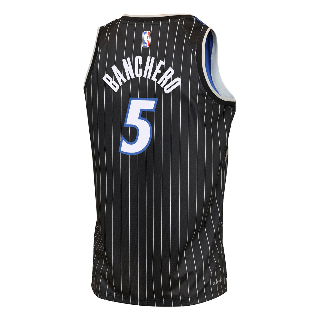 Youth Orlando Magic Paolo Banchero Jordan Brand Black Swingman Jersey - Statement Edition product image 4, provided for