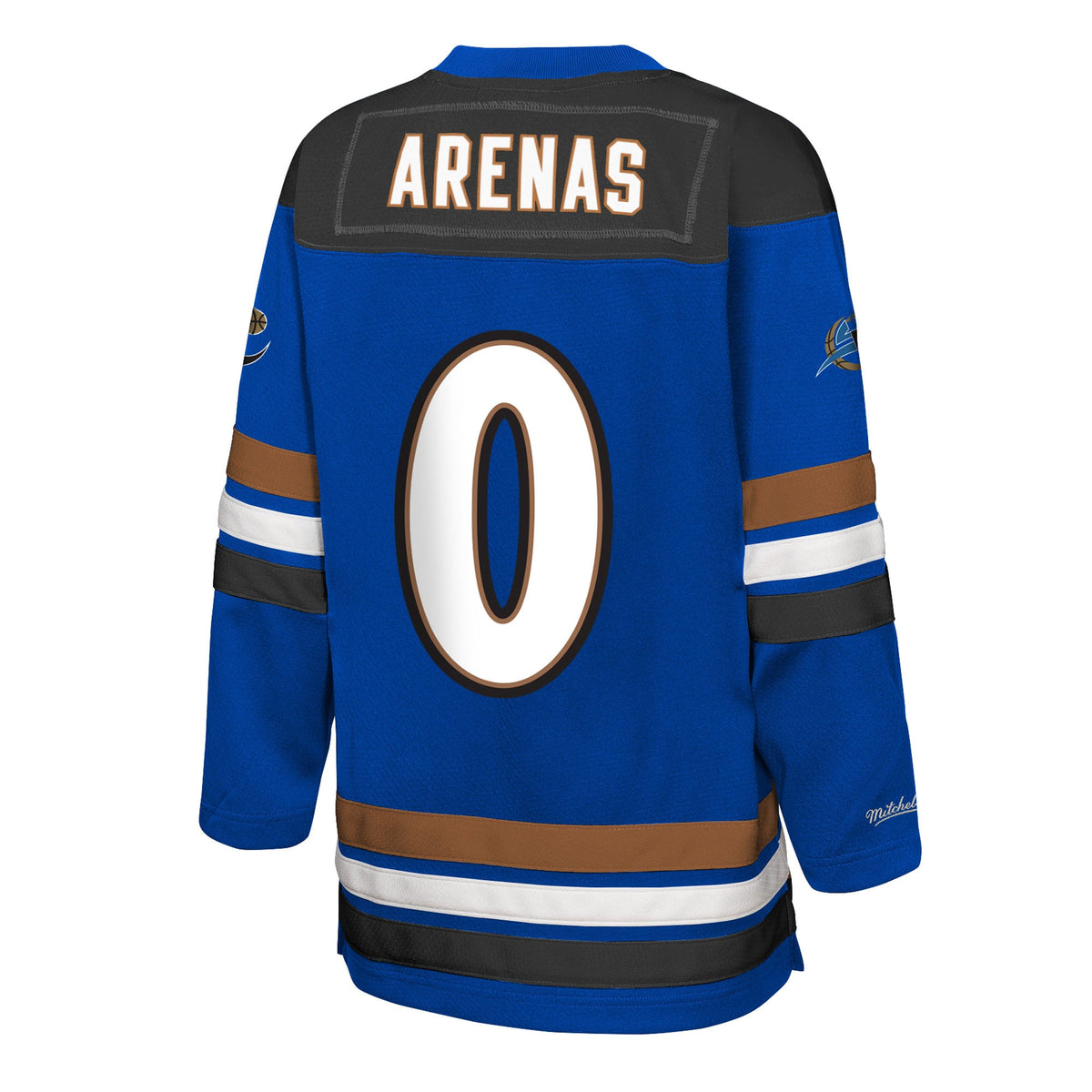 Youth Washington Wizards Gilbert Arenas Mitchell & Ness Blue Maxxed Out 2.0 Fashion Hockey Jersey product image 4, provided