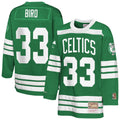 Youth Boston Celtics Larry Bird Mitchell & Ness Kelly Green Maxxed Out 2.0 Fashion Hockey Jersey product image 1, provided