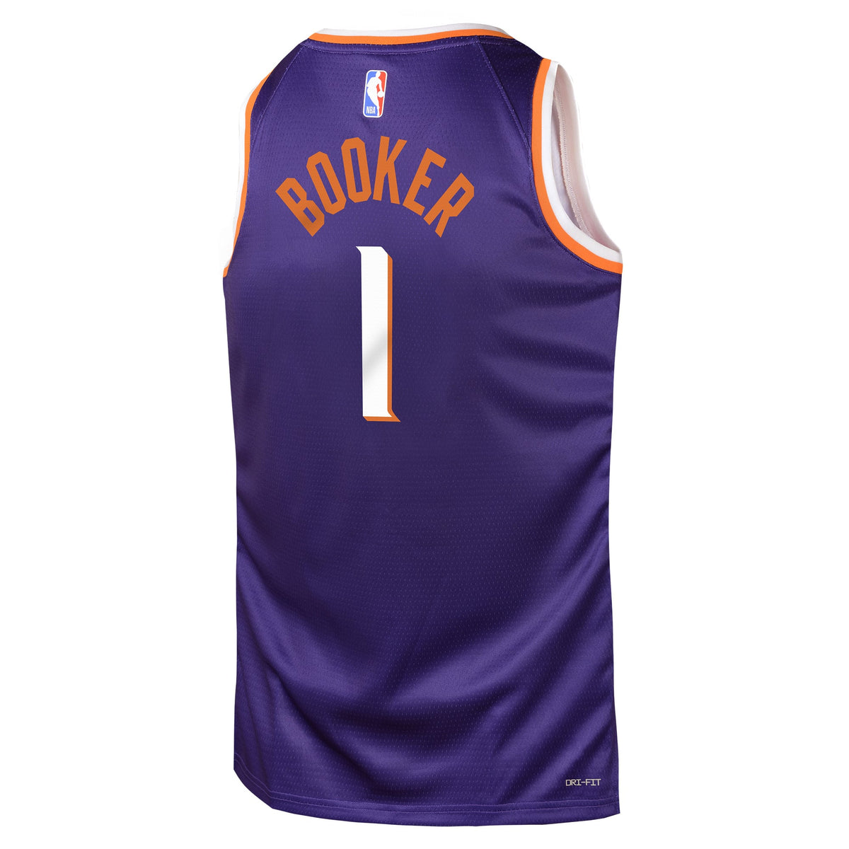 Youth Phoenix Suns Devin Booker Nike Purple Swingman Jersey - Icon Edition product image 4, provided for visual reference