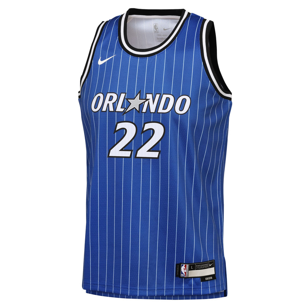 Youth Orlando Magic Franz Wagner Nike Blue Icon Edition Swingman Jersey product image 3, provided for visual reference and