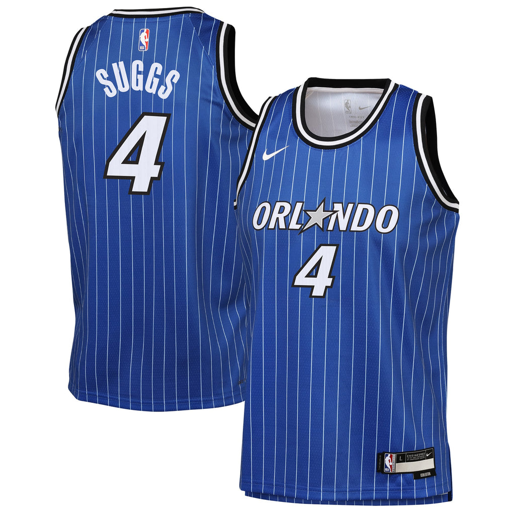 Youth Orlando Magic Jalen Suggs Nike Blue Swingman Jersey - Icon Edition product image 1, provided for visual reference and
