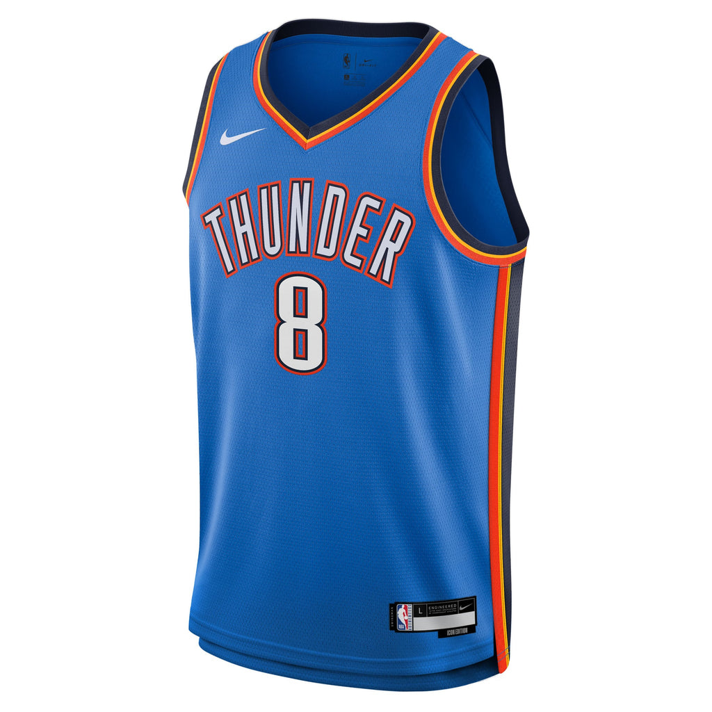 Youth Oklahoma City Thunder Jalen Williams Nike Blue Swingman Jersey - Icon Edition product image 3, provided for visual