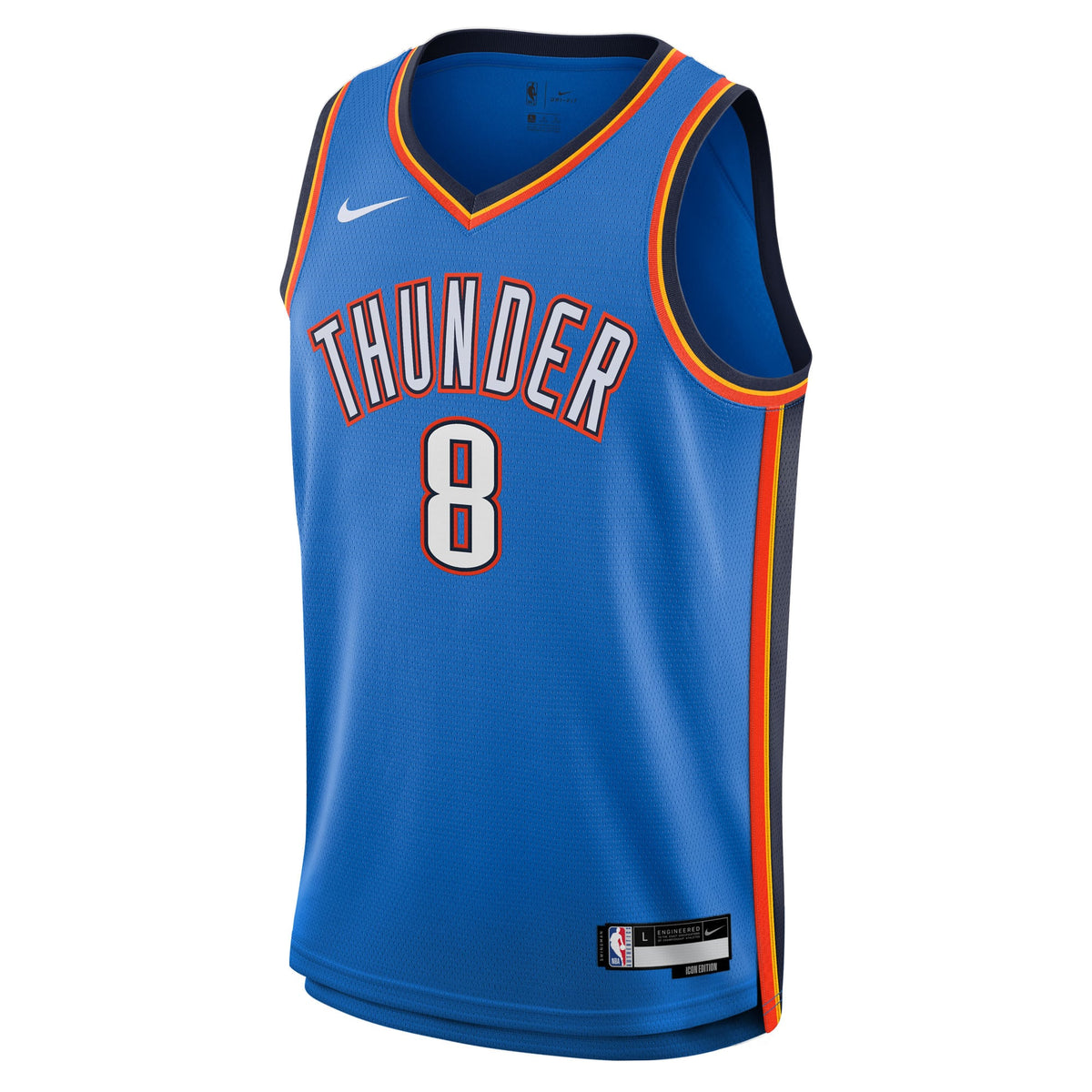 Youth Oklahoma City Thunder Jalen Williams Nike Blue Swingman Jersey - Icon Edition product image 3, provided for visual