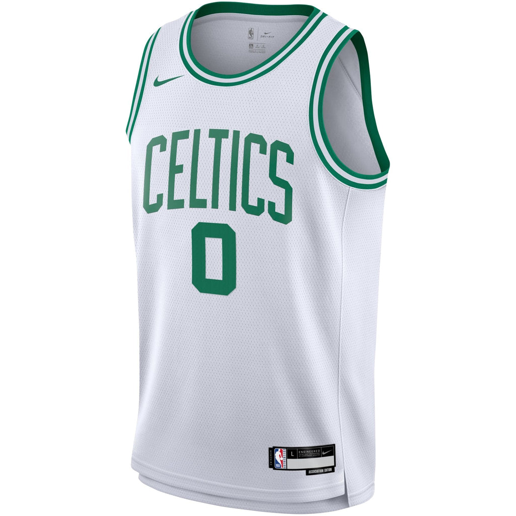 Youth Boston Celtics Jayson Tatum Nike White Swingman Jersey - Association Edition product image 3, provided for visual