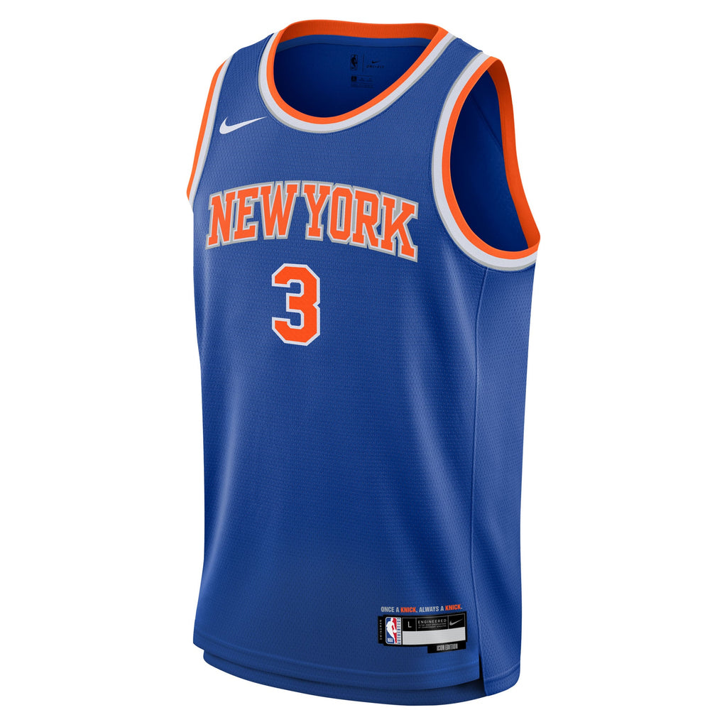 Youth New York Knicks Josh Hart Nike Blue Swingman Jersey - Icon Edition product image 3, provided for visual reference and