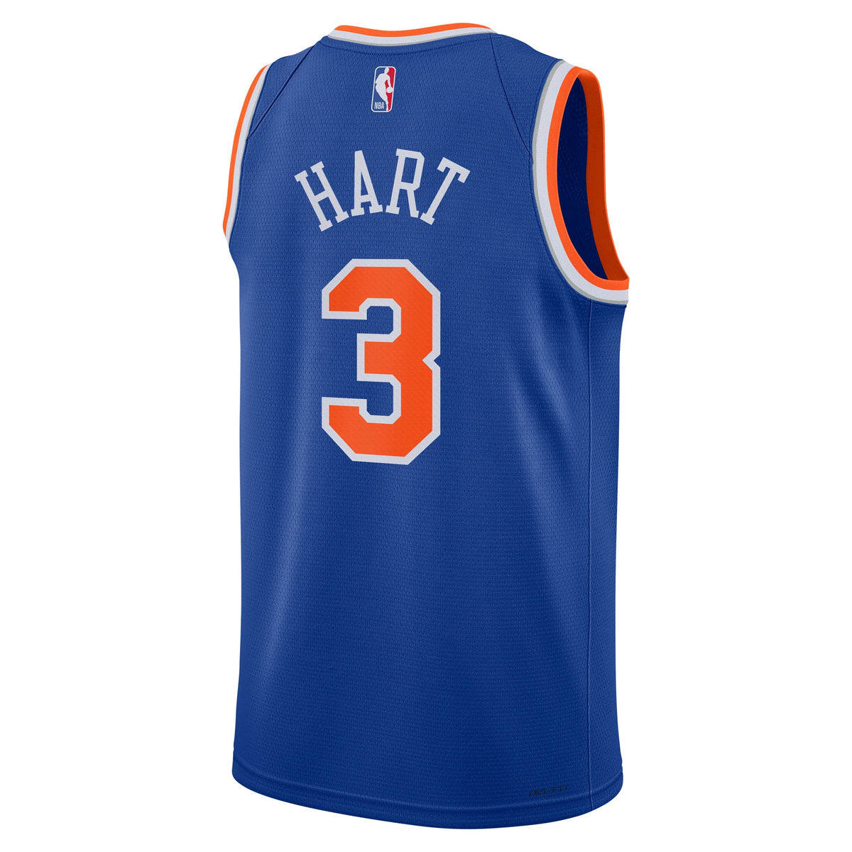Youth New York Knicks Josh Hart Nike Blue Swingman Jersey - Icon Edition product image 4, provided for visual reference and