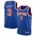 Youth New York Knicks Josh Hart Nike Blue Swingman Jersey - Icon Edition product image 1, provided for visual reference and