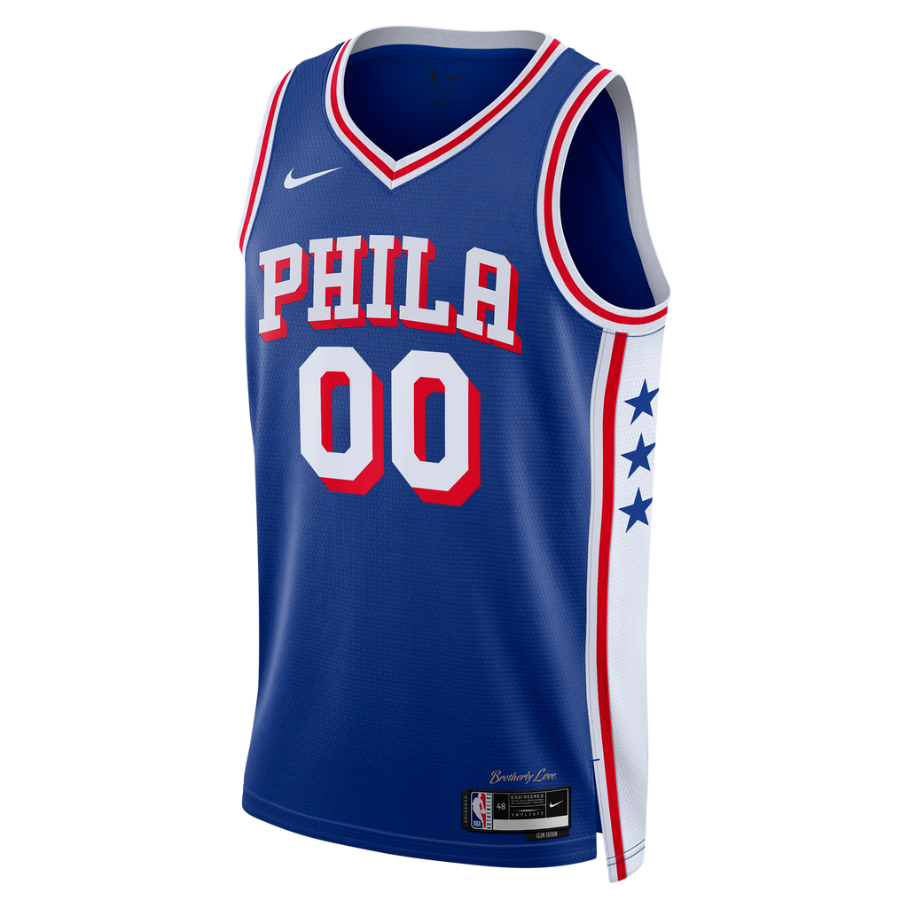 Youth Philadelphia 76ers Labaron Philon Jr. Nike Royal Swingman Jersey - Icon Edition product image 3, provided for visual