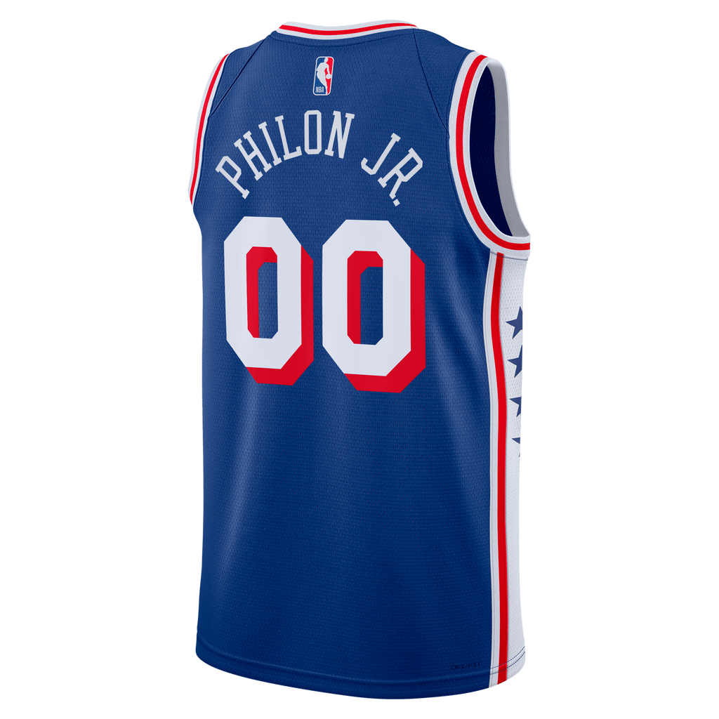Youth Philadelphia 76ers Labaron Philon Jr. Nike Royal Swingman Jersey - Icon Edition product image 4, provided for visual