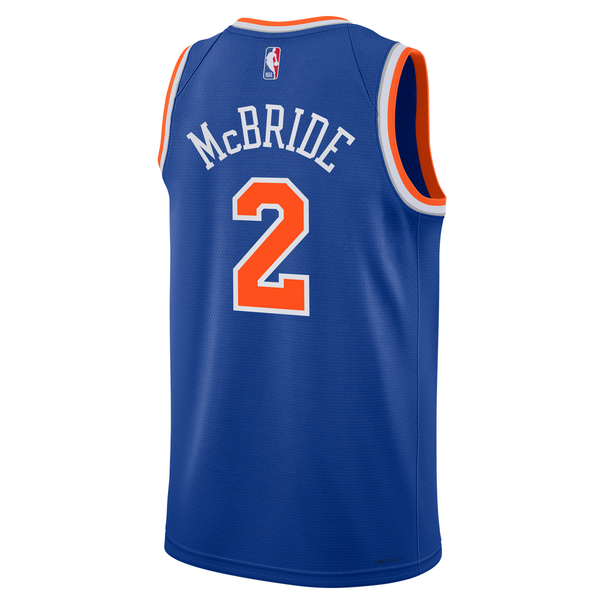 Youth New York Knicks Miles McBride Nike Blue Swingman Jersey - Icon Edition product image 4, provided for visual reference