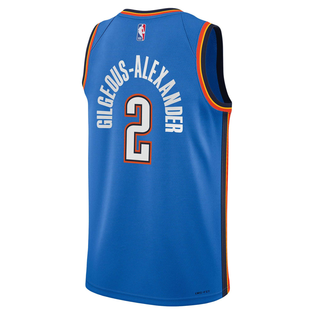 Youth Oklahoma City Thunder Shai Gilgeous-Alexander Nike Blue Swingman Jersey - Icon Edition product image 4, provided for