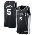 Youth San Antonio Spurs Stephon Castle Nike Black Swingman Jersey - Icon Edition product image 1, provided for visual