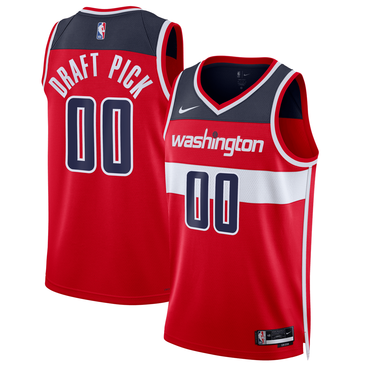 Youth Washington Wizards TBD Nike Red 2026 NBA Draft First Round Pick Swingman Player Jersey - Icon Edition product image 2,