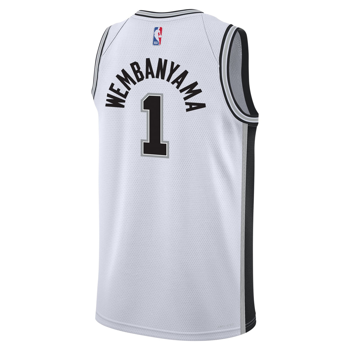 Youth San Antonio Spurs Victor Wembanyama Nike White Swingman Jersey - Association Edition product image 4, provided for
