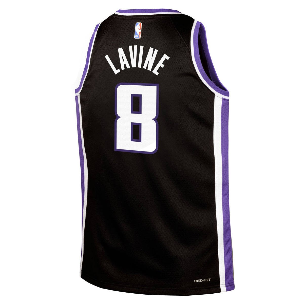 Youth Sacramento Kings Zach LaVine Nike Black Swingman Jersey - Icon Edition product image 4, provided for visual reference